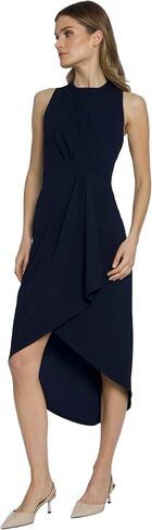 Maggy London Sleeveless Jewel Neck Asymmetrical Midi for Wedding Guest | Cocktail Dress for Women in Saudi Arabia