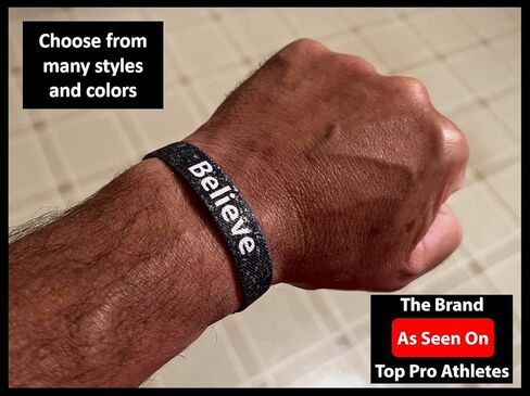 Motivational & Inspirational Bracelet – Uplifting Positive Affirmations Reversible Stretch Wristband - Encouragement Focus Fitness Sports Motivation LLC in Saudi Arabia
