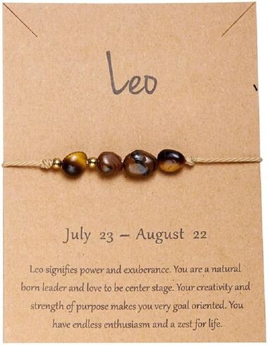 COLORFUL BLING 12 Constellation Healing Crystal Beaded Bracelets Natural Stone Zodiac Stretch Bracelets for Women Girls Birthstone Gemstone Anxiety Relief Reiki Yoga Bracelets Horoscope Jewelry in Kuwait