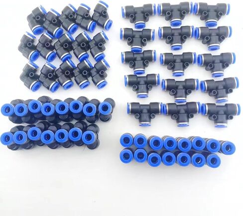 60pcs1/4 "Od سريعة الإصدار تركيبات موصل الهواء كومبو 60 قطعة توصيل سريع خرطوم هواء اقتران الهواء in Saudi Arabia
