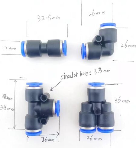 60pcs1/4 "Od سريعة الإصدار تركيبات موصل الهواء كومبو 60 قطعة توصيل سريع خرطوم هواء اقتران الهواء in Saudi Arabia
