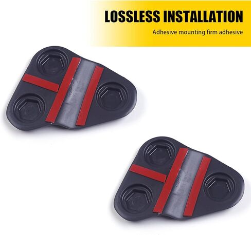 2 PCS Car Door Screw Cover, ABS Dust-Proof Anti-Rust Front Door Screw Protection Lid, Sports Decoration Device, Compatible with Wrangler JL JT Modification Protection Accessories (Black) in Saudi Arabia