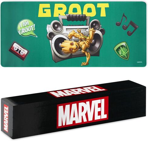 Marvel Desk Mat Large Mouse Mat 31.2 x 13.9" Desk Protector Mat for PC Laptop Keyboard Office Supplies Gaming Accessories Non Slip - Gaming Gifts for Men (Black Marvel) in Saudi Arabia