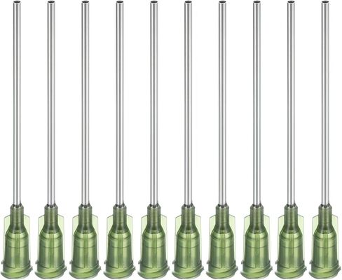 PATIKIL 25Ga x 2 Inch Dispensing Needle Tips, 25Pcs Stainless Steel and Plastic Glue Needle Tube Blunt Tips with Luer Lock for Glue Oil Applicator, Rose Red in Saudi Arabia
