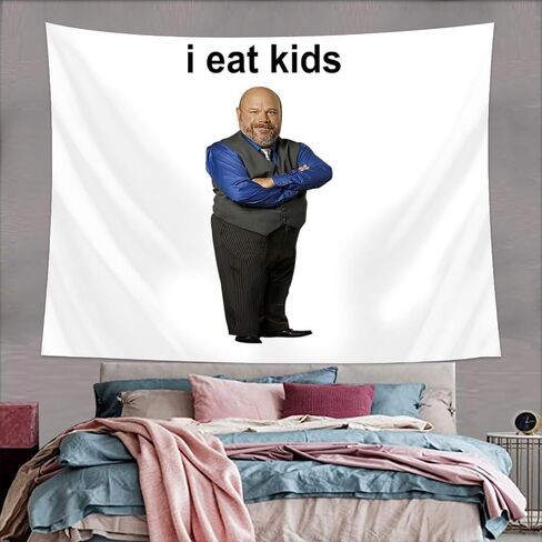 I Hate Kids Tapestry Funny Tapestries Wall Hanging Meme Backdrop Party Decorations for College Dorm Bedroom Living Room Art Poster 40x30 Inch in Saudi Arabia