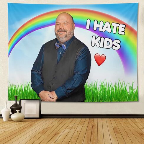 I Hate Kids Tapestry Funny Tapestries Wall Hanging Meme Backdrop Party Decorations for College Dorm Bedroom Living Room Art Poster 40x30 Inch in Saudi Arabia