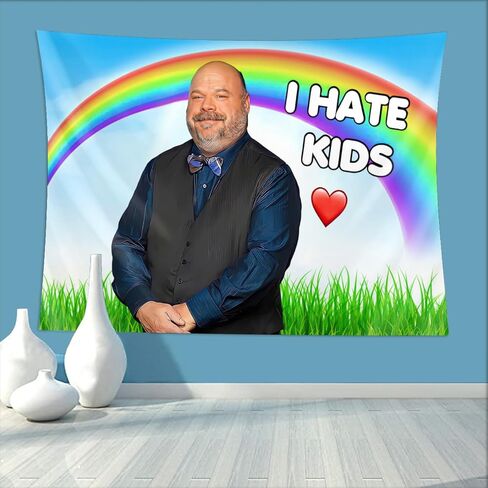 I Hate Kids Tapestry Funny Tapestries Wall Hanging Meme Backdrop Party Decorations for College Dorm Bedroom Living Room Art Poster 40x30 Inch in Saudi Arabia