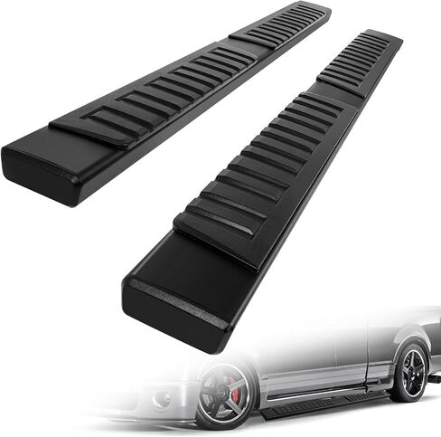 SCITOO 6.4 Inches Nerf Bar Running Board Fit for 2009-2014 for Ford F-150 Super Crew Cab Aluminium Alloy Black Side Step in Saudi Arabia