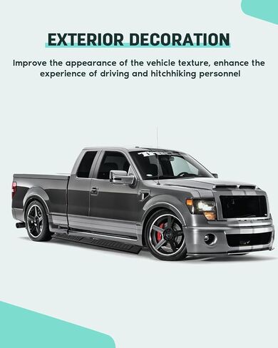 SCITOO 6.4 Inches Nerf Bar Running Board Fit for 2009-2014 for Ford F-150 Super Crew Cab Aluminium Alloy Black Side Step in Saudi Arabia