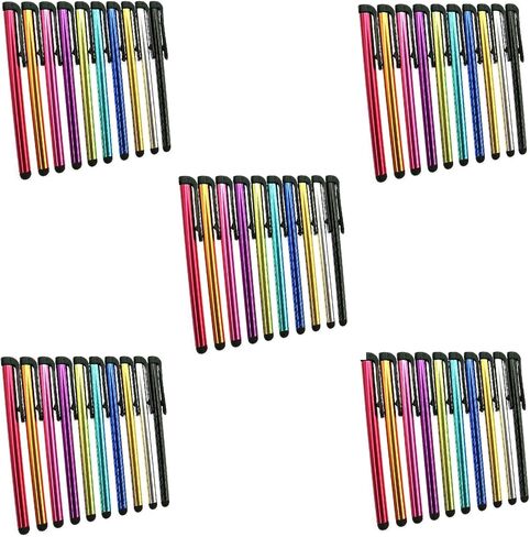 Metal Stylus Touch Screen Pen Compatible with Apple iPhone 4 4S 5 5S 5C 6 6 Plus iPad Galaxy Tablet Smartphone PDA (50) in Saudi Arabia