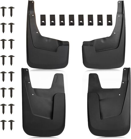 MITZONE Mud Flaps Splash Guards واقيات الطين متوافقة مع Ram 1500 2019 2020 2021 2022 2023 2024 W/O Fender Flares، مجموعة 4 قطع أمامية وخلفية in Saudi Arabia
