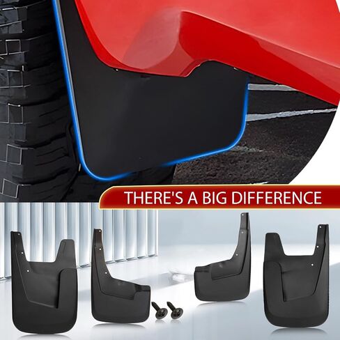 MITZONE Mud Flaps Splash Guards واقيات الطين متوافقة مع Ram 1500 2019 2020 2021 2022 2023 2024 W/O Fender Flares، مجموعة 4 قطع أمامية وخلفية in Saudi Arabia