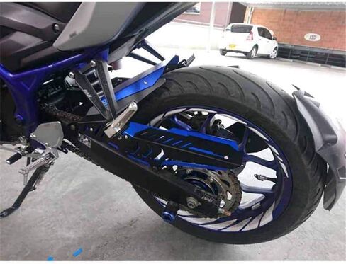 for Yamaha YZF R3 R25 MT-03 MT-25 MT03 Rear Fender Set Refit Plate Mudguard Tire Wheel Hugger Mud Splash Guard Fairing (Black) in Saudi Arabia