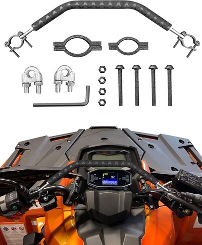 ATV Motorcycle Mud Strap, Universal 7/8'' - 1 3/8'' Handelbar Snowmobile Grab Bar Strap Fit for Can-Am Outlander Renegade Sportsman Polaris Honda Foreman Fourtrax Rancher in Saudi Arabia