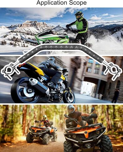 ATV Motorcycle Mud Strap, Universal 7/8'' - 1 3/8'' Handelbar Snowmobile Grab Bar Strap Fit for Can-Am Outlander Renegade Sportsman Polaris Honda Foreman Fourtrax Rancher in Saudi Arabia
