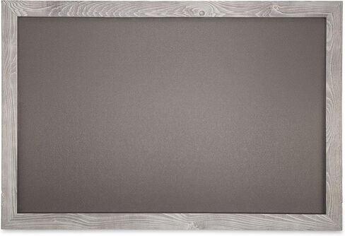 DoodleDude Extra Large Decorative Rustic Wall Chalkboard - Magnetic Board Kitchen Menu Wet Erase Marker Bulletin Made in USA (Light Gray, 18 x 36 inches) (1836LG) in Saudi Arabia