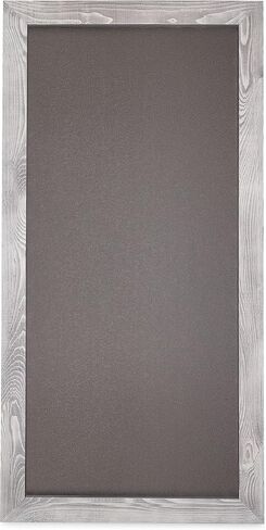 DoodleDude Extra Large Decorative Rustic Wall Chalkboard - Magnetic Board Kitchen Menu Wet Erase Marker Bulletin Made in USA (Light Gray, 18 x 36 inches) (1836LG) in Saudi Arabia