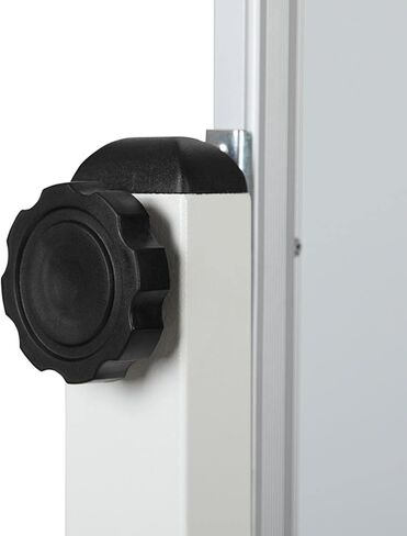 Flash Furniture HERCULES Series 45.25 بوصة عرض × 54.75 بوصة ارتفاع لوحة بيضاء متنقلة مزدوجة الجوانب مع علبة أقلام in Saudi Arabia
