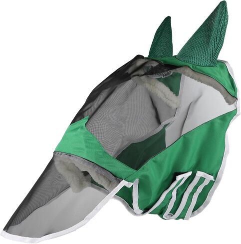 Fly Mask or Horses with Ears UV Protection Fly mask for Horses, High Elasticity, Comfortable and Breathable (Light Blue, M) in Saudi Arabia