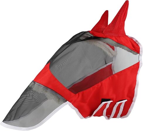 Fly Mask or Horses with Ears UV Protection Fly mask for Horses, High Elasticity, Comfortable and Breathable (Light Blue, M) in Saudi Arabia