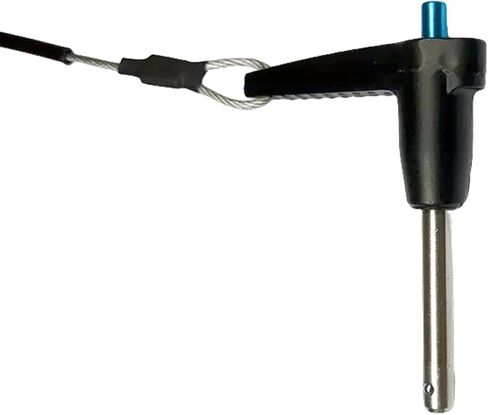 Stainless Steel Quick Pull Pins Self-Locking with L-Handle Ball Lock Pin/ Push Pin/ Quick Release pin with Lanyard Cable (2, Dia:9.5mmX60mm Length) in Saudi Arabia