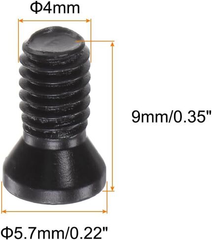 10pcs Torx Screw M4x9mm 12.9 Grade Round Flat Head with T15 Torx Wrench Screwdriver for Replaces Carbide Insert Cutters CNC Lathe Tool, Grey in Saudi Arabia