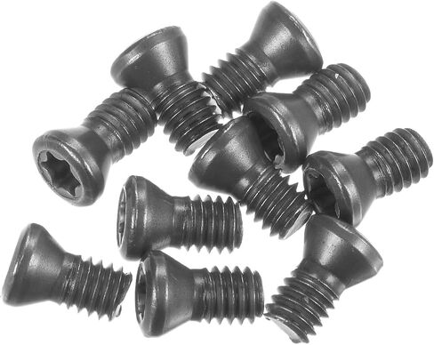 10pcs Torx Screw M4x9mm 12.9 Grade Round Flat Head with T15 Torx Wrench Screwdriver for Replaces Carbide Insert Cutters CNC Lathe Tool, Grey in Saudi Arabia