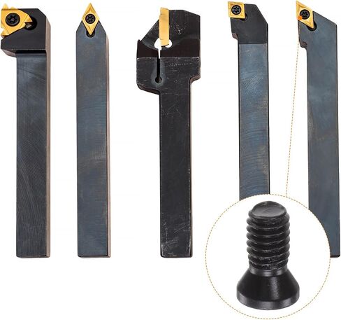 10pcs Torx Screw M4x9mm 12.9 Grade Round Flat Head with T15 Torx Wrench Screwdriver for Replaces Carbide Insert Cutters CNC Lathe Tool, Grey in Saudi Arabia