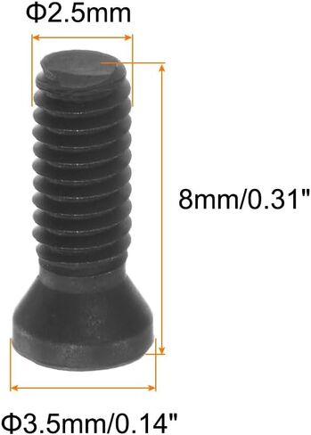 10pcs Torx Screw M4x9mm 12.9 Grade Round Flat Head with T15 Torx Wrench Screwdriver for Replaces Carbide Insert Cutters CNC Lathe Tool, Grey in Saudi Arabia
