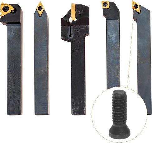 10pcs Torx Screw M4x9mm 12.9 Grade Round Flat Head with T15 Torx Wrench Screwdriver for Replaces Carbide Insert Cutters CNC Lathe Tool, Grey in Saudi Arabia