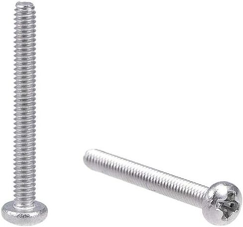 Uxcell M2x14mm مسامير آلة عموم فيليبس الصليب مسمار لولبي الرأس 304 الفولاذ المقاوم للصدأ السحابات البراغي 30 قطعة in Saudi Arabia