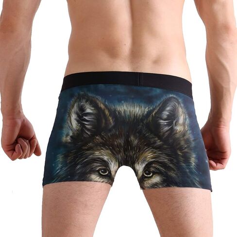 ZZKKO Mens Fashion White Cat in Cosmic Men's Underwear Boxer Briefs Breathable, Multi in Saudi Arabia