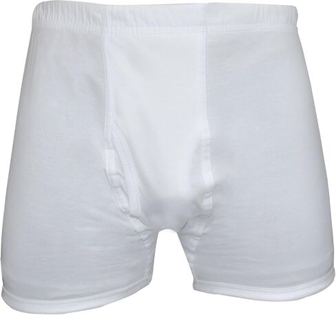 Cottonil Egyptian Cotton Underwear White Men Half Short Boxer Mens Pants Briefs Men's Brief Mens Shorts Premium Soft Arab Arabian Egypt Arabic Clothing Sleepwear Clothes (Large) in Saudi Arabia