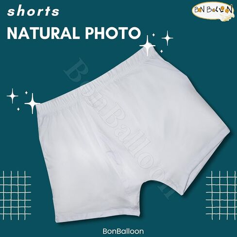 Cottonil Egyptian Cotton Underwear White Men Half Short Boxer Mens Pants Briefs Men's Brief Mens Shorts Premium Soft Arab Arabian Egypt Arabic Clothing Sleepwear Clothes (Large) in Saudi Arabia