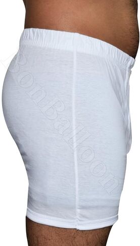 Cottonil Egyptian Cotton Underwear White Men Half Short Boxer Mens Pants Briefs Men's Brief Mens Shorts Premium Soft Arab Arabian Egypt Arabic Clothing Sleepwear Clothes (Large) in Saudi Arabia