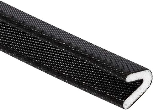 V Shape Weather Stripping 1/2x3/8 inch, Insulation Strip Block Draught Reduce Slam Noise, Adhesive Seal Strip for Door Window Frame, 19 Feet, Black, V-WS in Kuwait