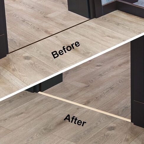 200cm×5cm Threshold Strip,Carpet Door Trim Stripstrips, Floor Transition Strips, Self Adhesive Floor Door Divider Strip, Flat Laminate Profile Flooring Edge Trim Strip(Grey Wood Grain) in Saudi Arabia