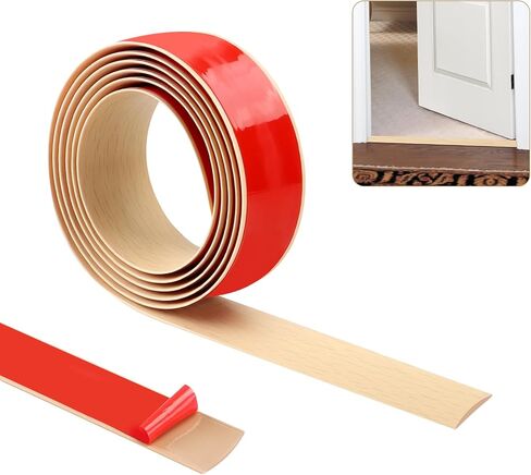 200cm×5cm Threshold Strip,Carpet Door Trim Stripstrips, Floor Transition Strips, Self Adhesive Floor Door Divider Strip, Flat Laminate Profile Flooring Edge Trim Strip(Grey Wood Grain) in Saudi Arabia