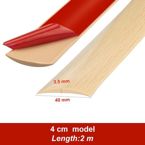 200cm×5cm Threshold Strip,Carpet Door Trim Stripstrips, Floor Transition Strips, Self Adhesive Floor Door Divider Strip, Flat Laminate Profile Flooring Edge Trim Strip(Grey Wood Grain) in Saudi Arabia