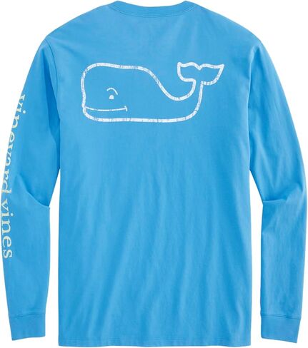 vineyard vines Men's Long Sleeve Two Tone Vintage Whale Pkt T in Saudi Arabia