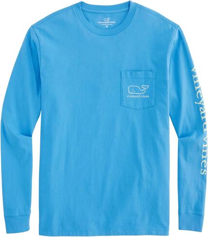 vineyard vines Men's Long Sleeve Two Tone Vintage Whale Pkt T in Saudi Arabia