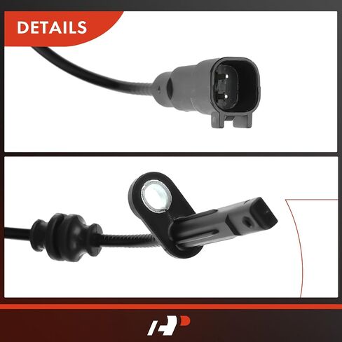 مستشعر سرعة العجلات A-Premium ABS متوافق مع موديلات Jeep - Cherokee 2016 2017 2018، أداة رياضية - الجانب الأمامي والخلفي، مجموعة 4 قطع، استبدال # 04779897AC، 4779897AC in Saudi Arabia