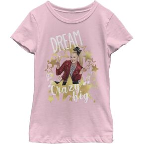 Nickelodeon Little JoJo Siwa Dream Big Girls Short Sleeve Tee Shirt