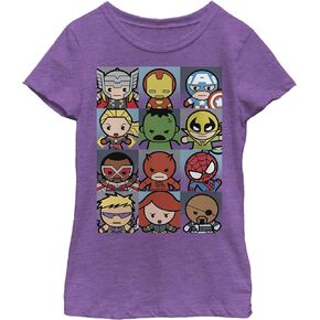 Marvel Girl's Kawaii Boxes T-Shirt