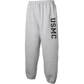 USMC Athletic Marines Military Style Sweat Pants in Gray