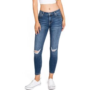 Celebrity Pink Women's Juniors High Rise Ankle Skinny Jeans