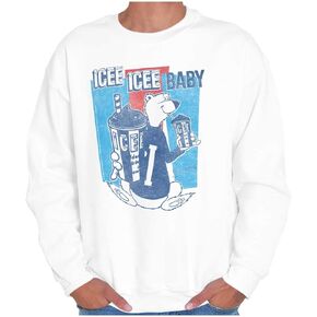 Brisco Brands Vintage Icee Polar Bear Logo Retro Sweatshirt for Men or Women