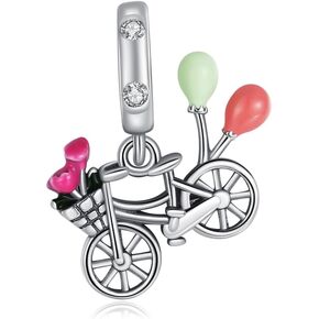 Charm 925 Sterling Silver Bead for Charm Bracelets and Necklaces, Birthday Mothers Day Jewelry Gifts Women Girls