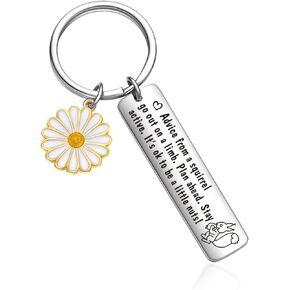 Squirrel Themed Keychain Bestie Jewelry Squirrel Whisperer Jewelry Son Gift Best Friend Keychain