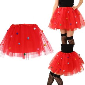 Tulle Tutu Skirt Color Ballet Bubble Dance Skirts Cute Polka Layered Tutu Skirt for Children and Adult